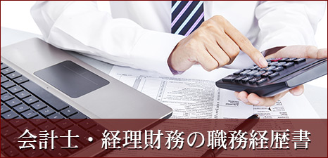 会計士の職務経歴書